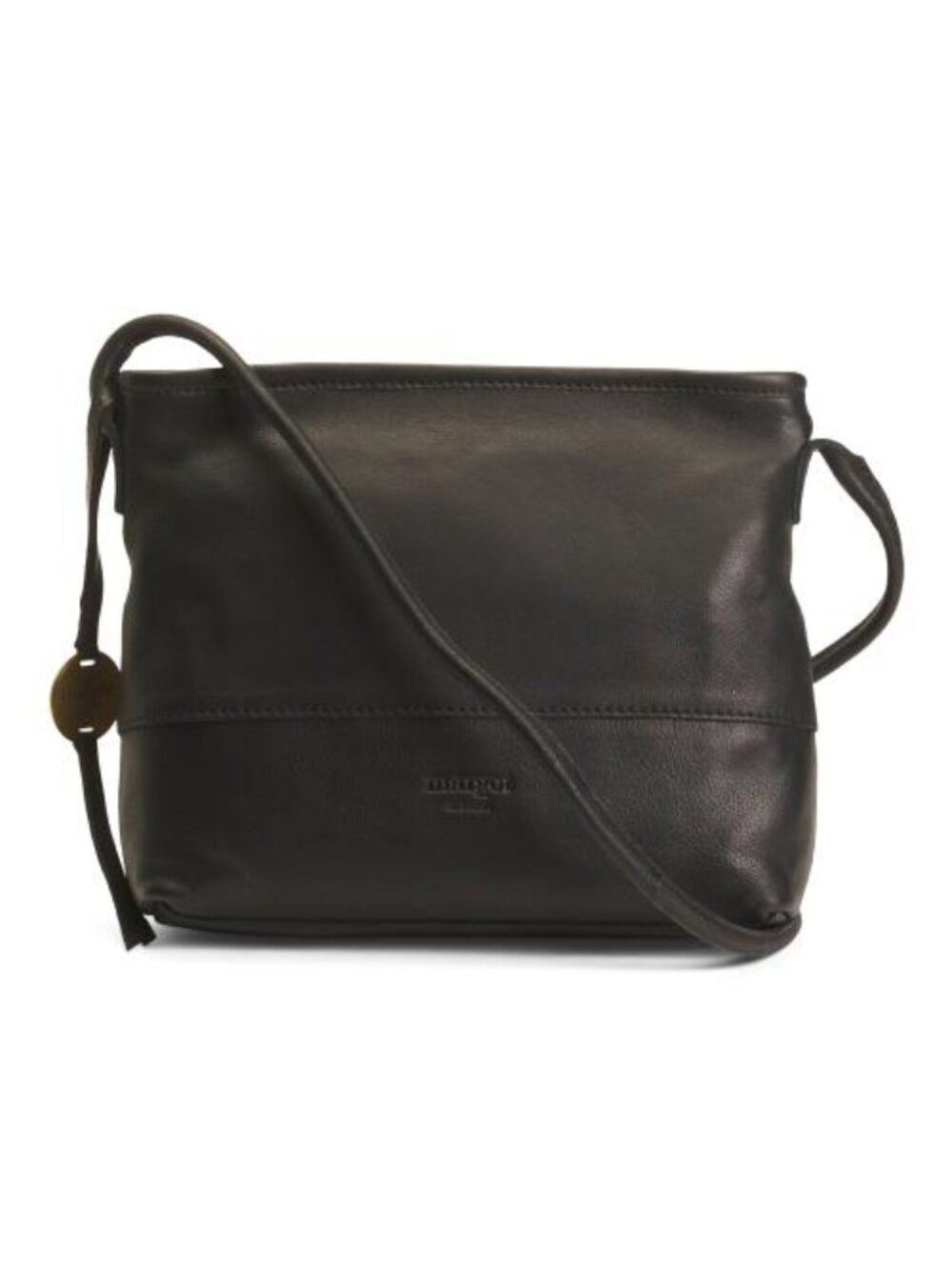 MARGOT Leather Derby Top Stitch Crossbody